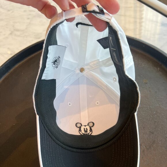 Disney Parks Nike Legacy91 Mickey Mouse Hat | White | Dri-FIT | OSFM - Picture 12 of 15